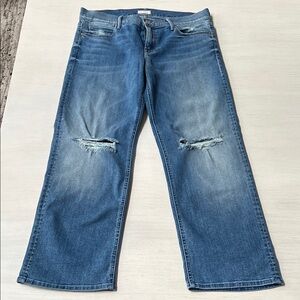 MOTHER Pretender Crop and Roll Jeans